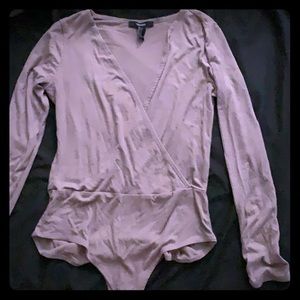 Long sleeve V-Neck bodysuit